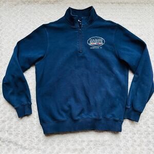 Dockers Waterside Marina Hamptons NY Dune Rd Quogue 1/4 Zip Navy Sweatshirt M
